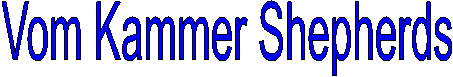 Vom Kammer Shepherds